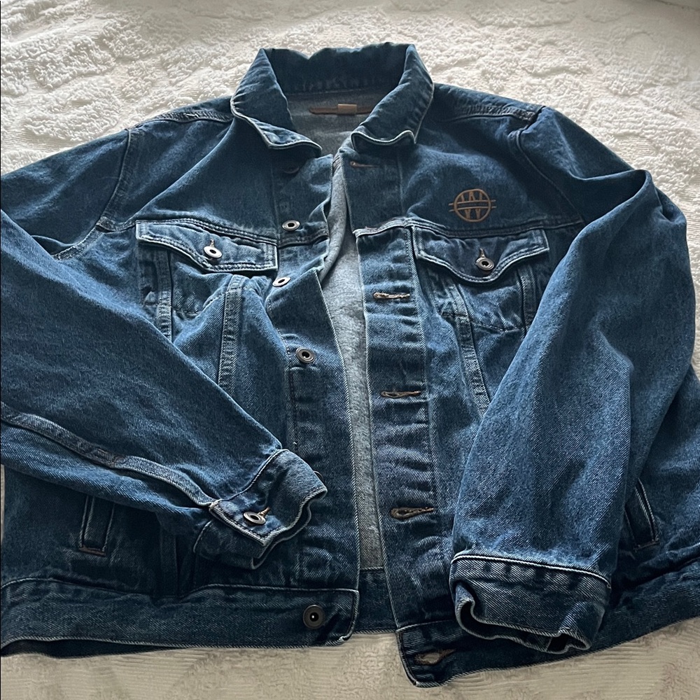 Port Authority Men's Dark Blue Denim Jacket Texas Walker Cast jacket